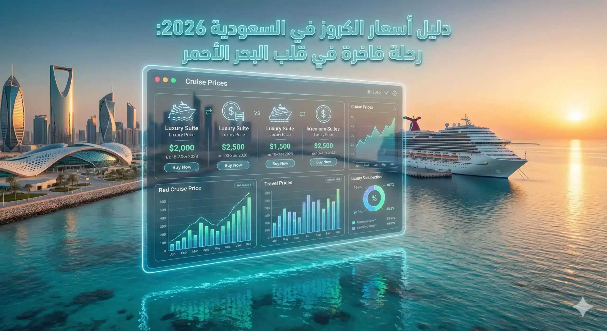 أسعار الكروز في السعودية 2026: رحلة فاخرة في قلب البحر الأحمر